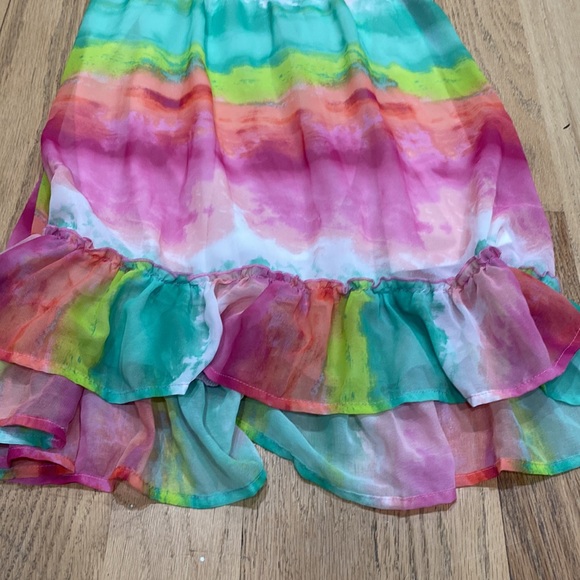 Childrens place rainbow style dress medium 7/8 kids girls - Picture 3 of 4